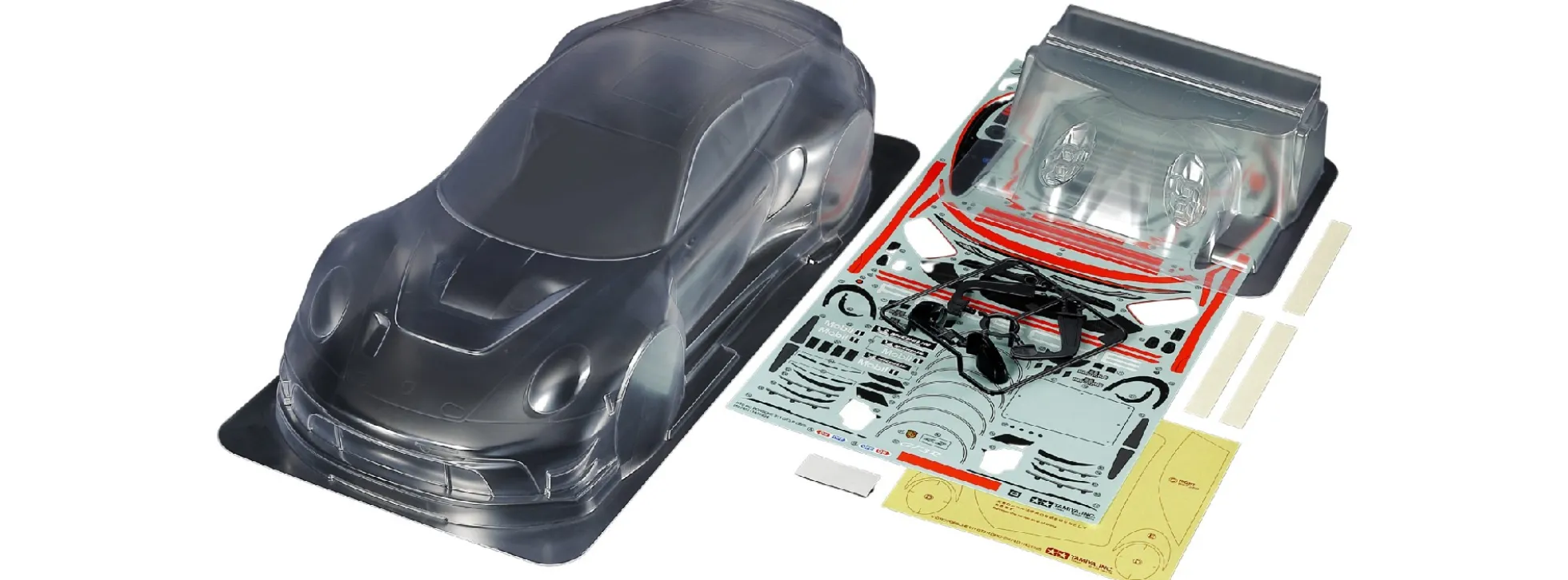 TAMIYA 51752 Porsche 911 GT3 R 992 | unlackiert | Karosserie Bausatz 1:10