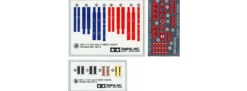 TAMIYA 12637 Renngurte-Set A | Decals + Fotoätzteile | Zubehör-Set 1:20