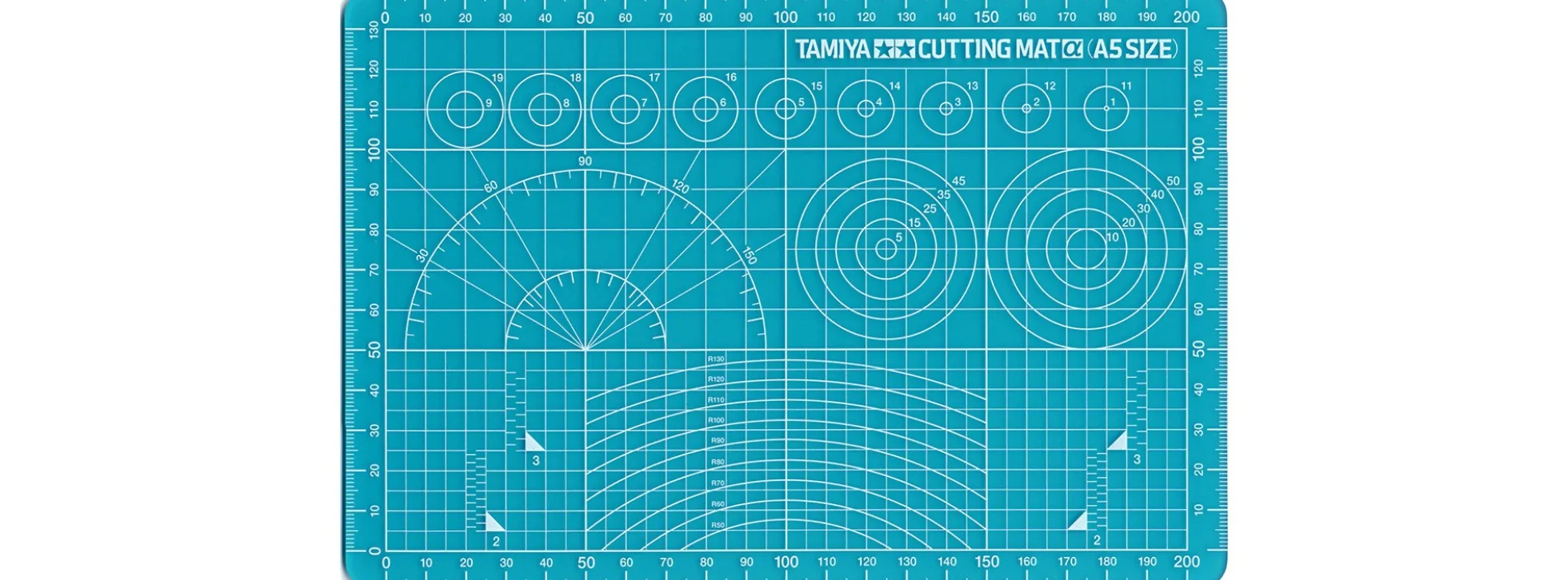 TAMIYA 74142 Schneidunterlage DIN A5 Blau 220 x 150 mm | Modellbau Werkzeug