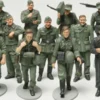 TAMIYA 32530 15-tlg. Figuren Set Deutsches Infanterie Manöver | Militär Bausatz 1:48