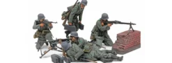 TAMIYA 35386 5-tlg. Set Figuren Deutsche MG Truppen | Militär Bausatz 1:35