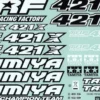 TAMIYA 311424554 TRF421X Aufkleber | RC Auto Zubehör