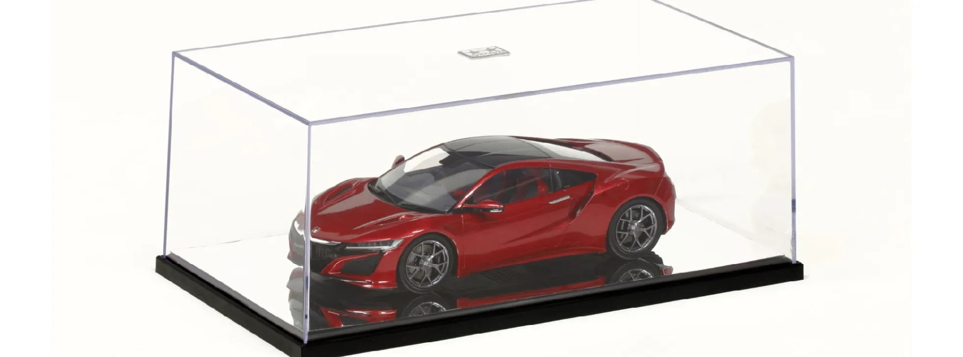 TAMIYA 73008 Vitrine Typ C Spiegelfolie für 1:20 + 1:24 Modellautos | 260 x 144 x 105 mm