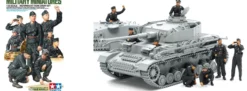 TAMIYA 35354 Wehrmacht Panzer Crew Figuren-Set | Militär Bausatz 1:35