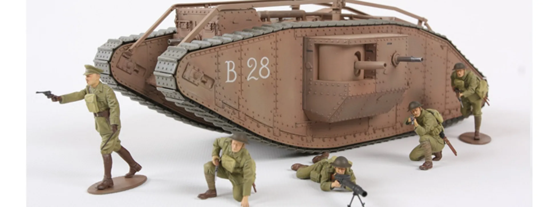 TAMIYA 30057 WWI Brit. Mk. IV Male mit Figuren | Militär Bausatz 1:35