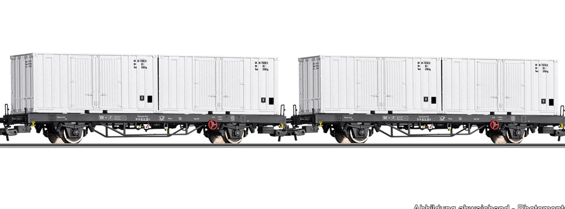 TILLIG 70056 2-tlg. Set Güterwagen Deutschen Post | DC | Spur H0