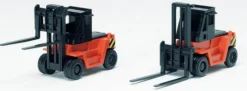 TOMYTEC 3518 Gabelstapler orange | 2 Stück | Fertigmodell 1:160