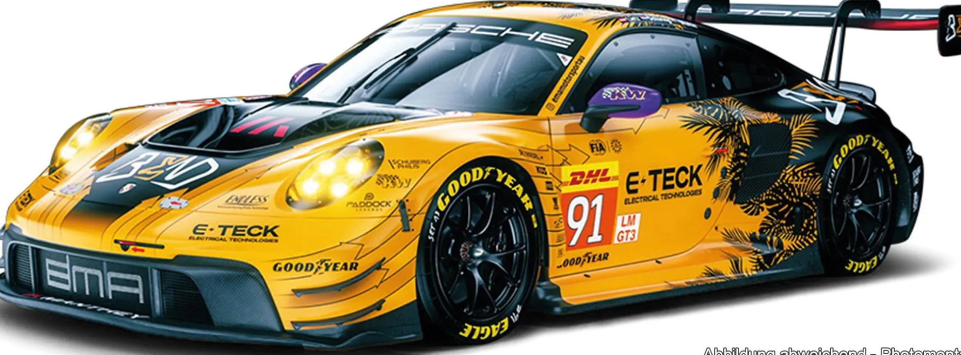 Trends-Hobby 864TH000013 Porsche 911 GT3 R - LeMans 24H 2024 #91 | Modellauto 1:64
