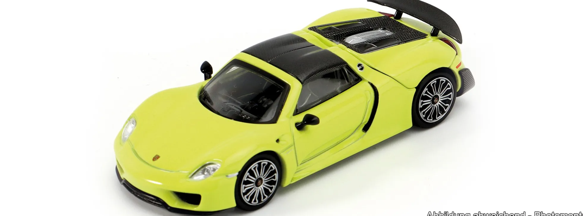 Trends-Hobby 864TH000002 Porsche 918 Spyder - giftgrün | Modellauto 1:64