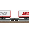 TRIX 24472 Gelenk-Taschenwagen Sdggmrss MFD | DC | Spur H0