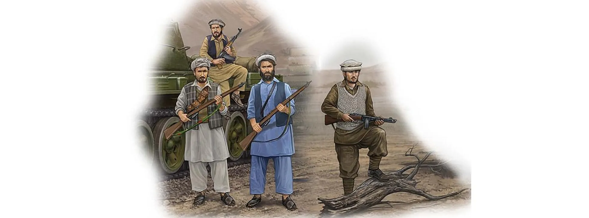 TRUMPETER 00436 Afghanische Rebellen | Figuren Bausatz 1:35