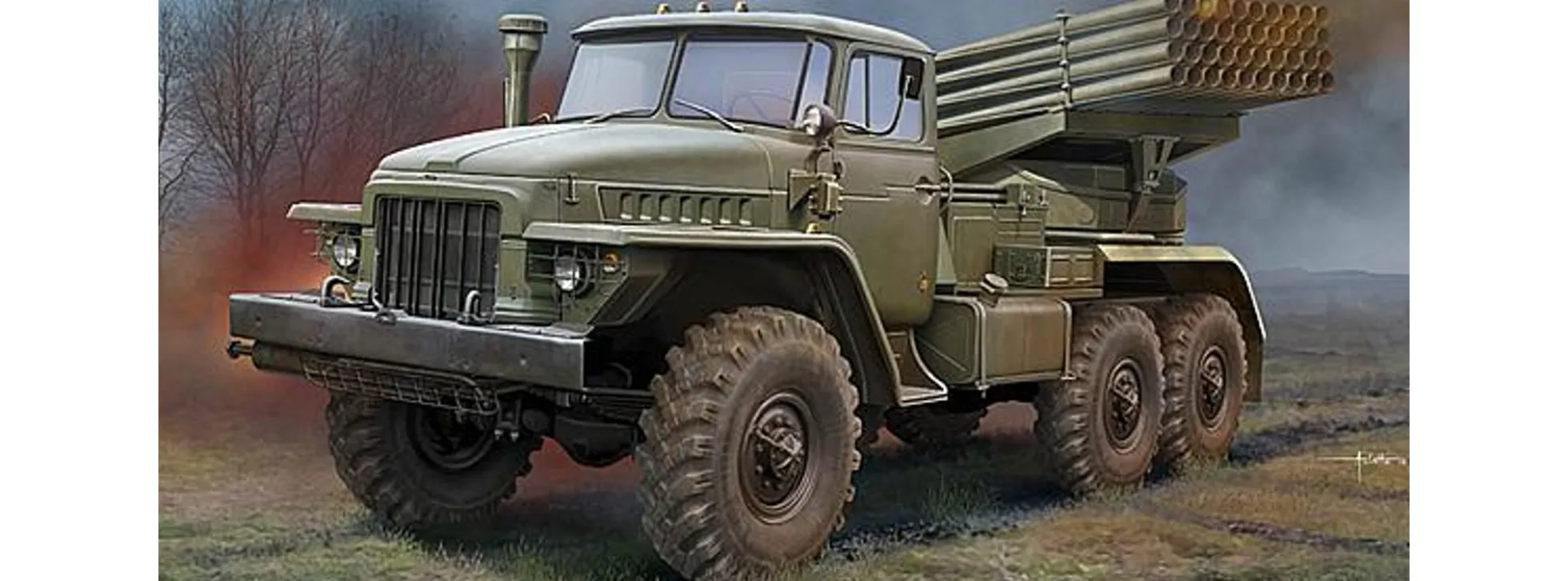 TRUMPETER 01028 BM-21 Grad Raketenwerfer | Militär Bausatz 1:35