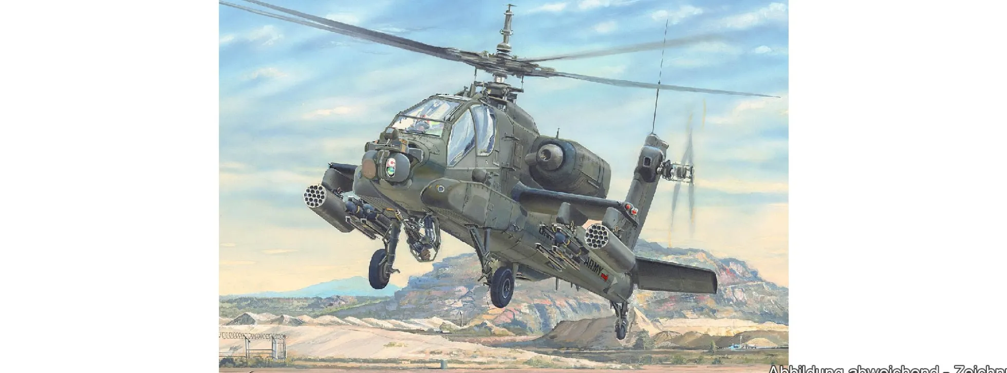 TRUMPETER 05114 Boeing AH-64A Apache | Helikopter Bausatz 1:35