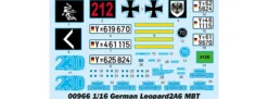 TRUMPETER 00966 Deutscher Kampfpanzer Leopard 2A6 | Panzer Bausatz 1:16
