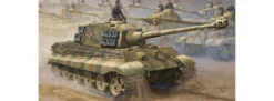 TRUMPETER 00910 Deutscher Königstiger 2in1 (Henschel + Porsche) | Panzer Bausatz 1:16