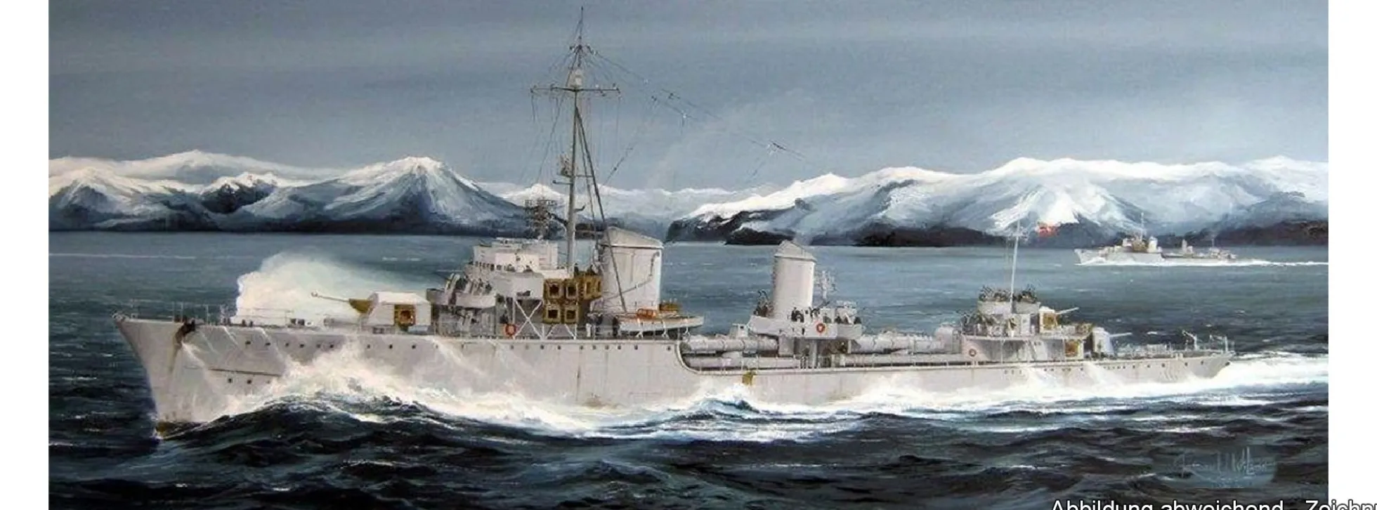 TRUMPETER 05321 Deutscher Zerstörer Z-25 | Schiff Bausatz 1:350