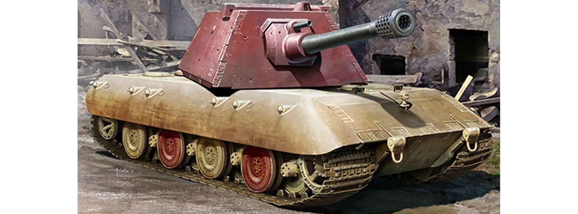 TRUMPETER 09543 E-100 mit Krupp-Turm | Panzer Bausatz 1:35