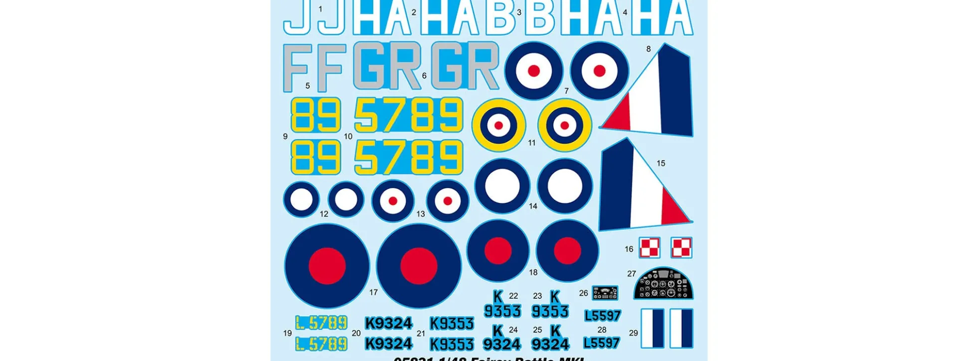 TRUMPETER 05831 Fairey Battle Mk.I | Flugzeug Bausatz 1:48