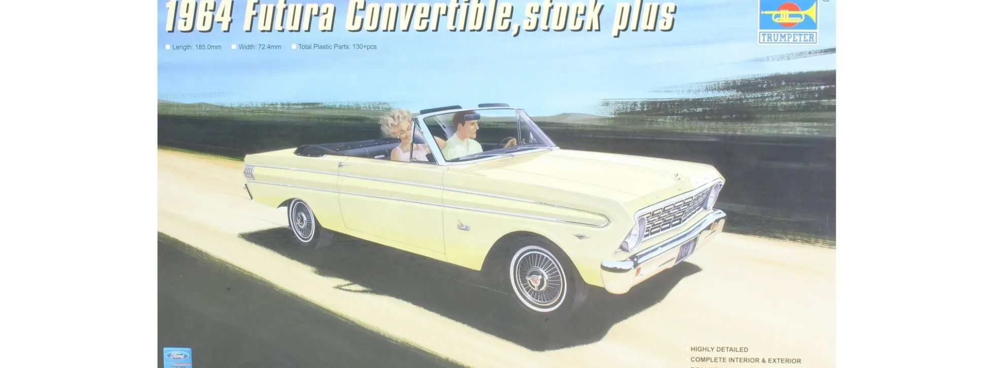 TRUMPETER 02509 Ford Futura Convertible 1964 Auto Bausatz 1:25