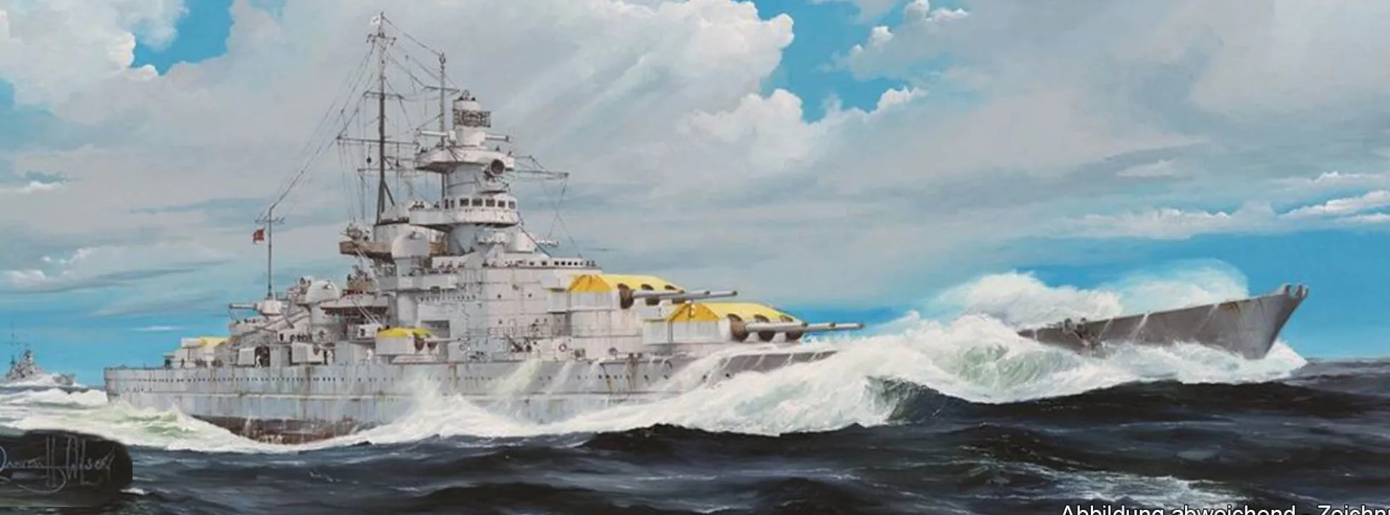 TRUMPETER 03714 Gneisenau | Kriegsschiff Bausatz 1:200