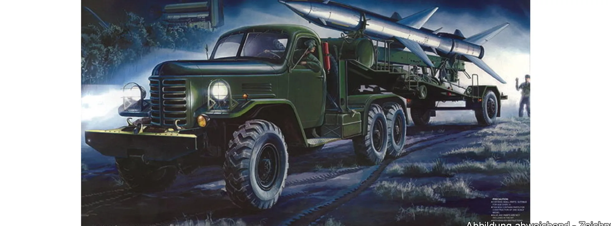 TRUMPETER 00205 HQ-2 Guideline Missile Loading Cabin | Flugabwehr Rakete Bausatz 1:35