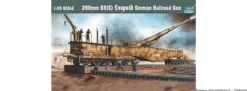 TRUMPETER 0207 Leopold 280 mm Eisenbahngeschütz | Geschützbausatz 1:35