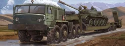 TRUMPETER 00211 MAZ-537G Truck mit Schwerlastauflieger | Militär Bausatz 1:35