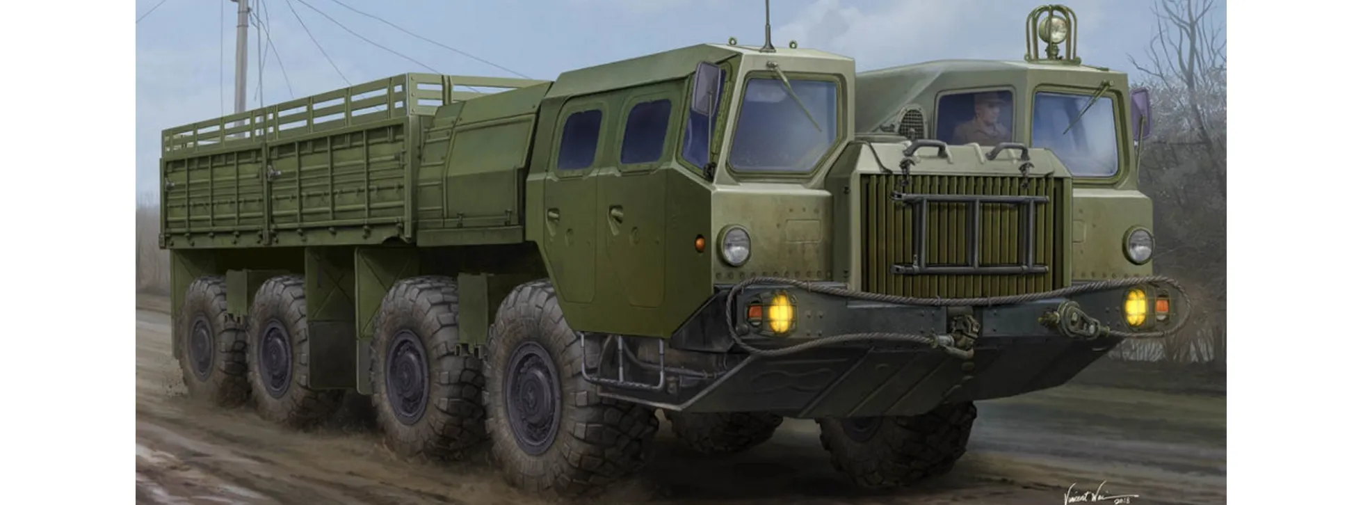 TRUMPETER 01050 MAZ7313 Truck | Militär Bausatz 1:35
