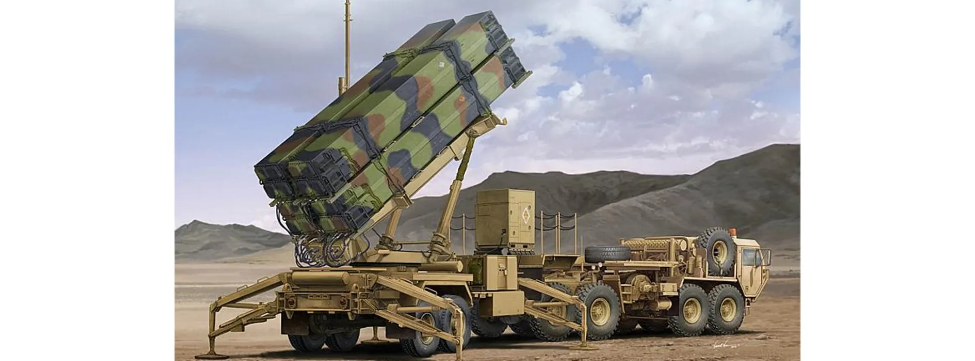 TRUMPETER 01037 M983 HEMTT + M901 Patriot SAM System | Militär Bausatz 1:35