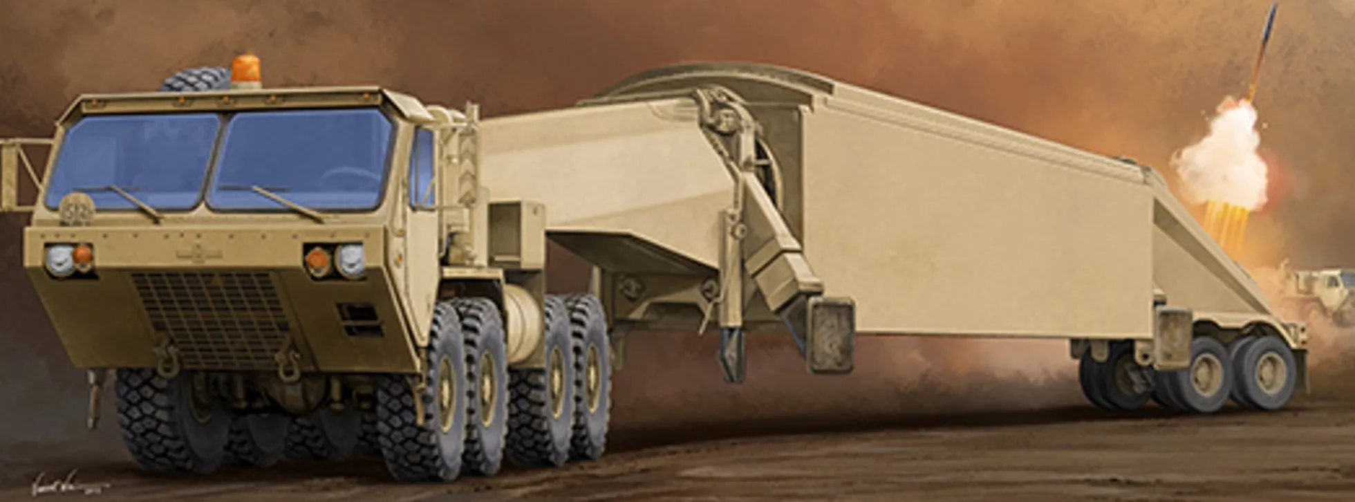 TRUMPETER 01059 M983 Tractor with AN/TPY-2 X Band Radar | Militär Bausatz 1:35