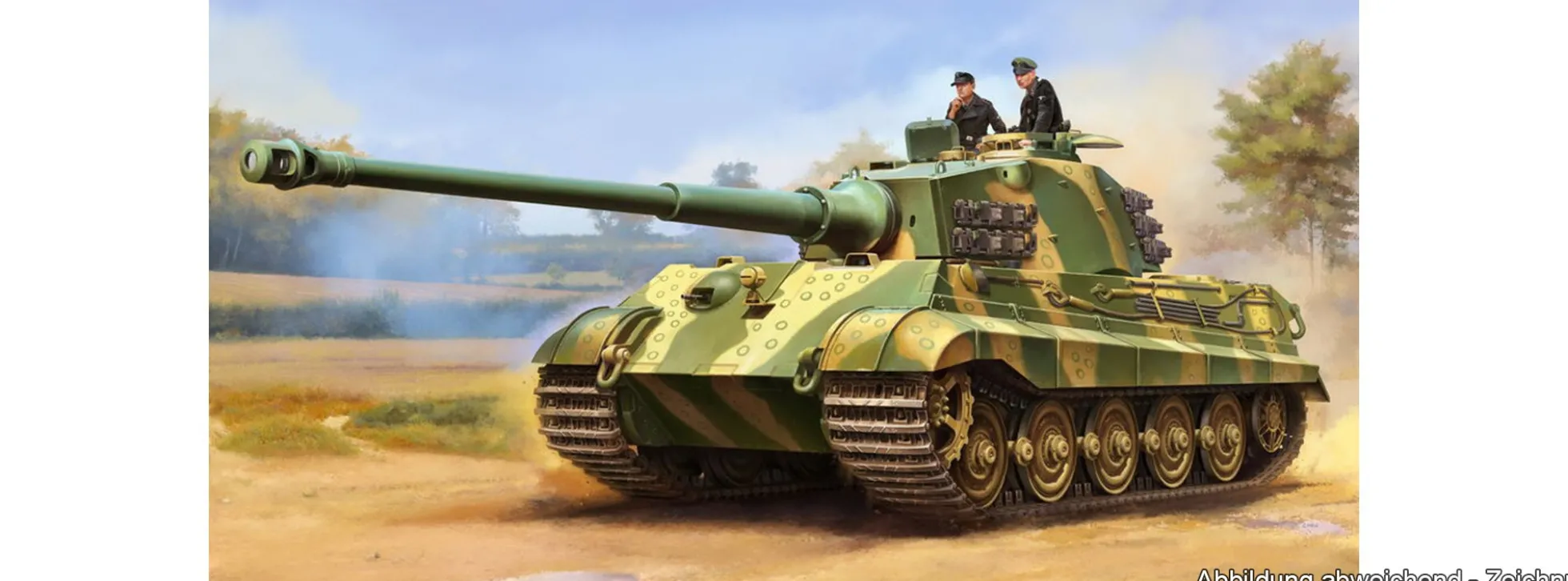 TRUMPETER 0949 Pz. Kpfw. VI Sd. KFZ 182 Tiger II Henschel 105 mm | Panzer Bausatz 1:16