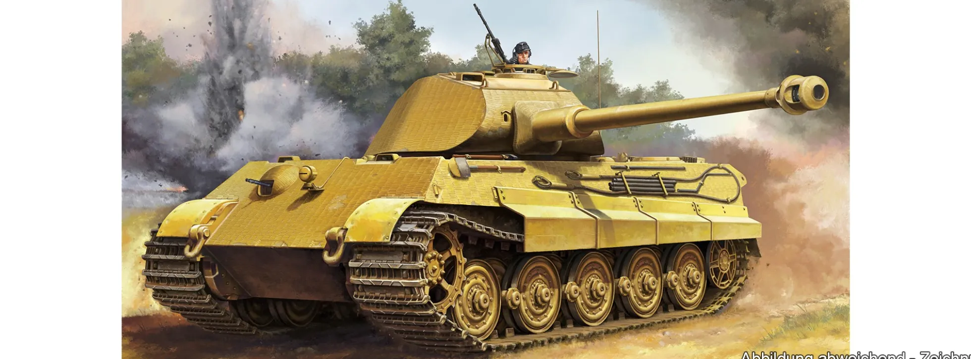 TRUMPETER 00948 Pz. Kpfw VI Sd. Kfz 182 Tiger II Porsche | Panzer Bausatz 1:16