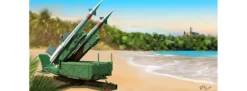 TRUMPETER 02353 Raketenrampe mit 5P71 Raketen | Militär Bausatz 1:35