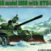 TRUMPETER 00313 Russischer Panzer T-55 mit BTU-55 | Militär Bausatz 1:35