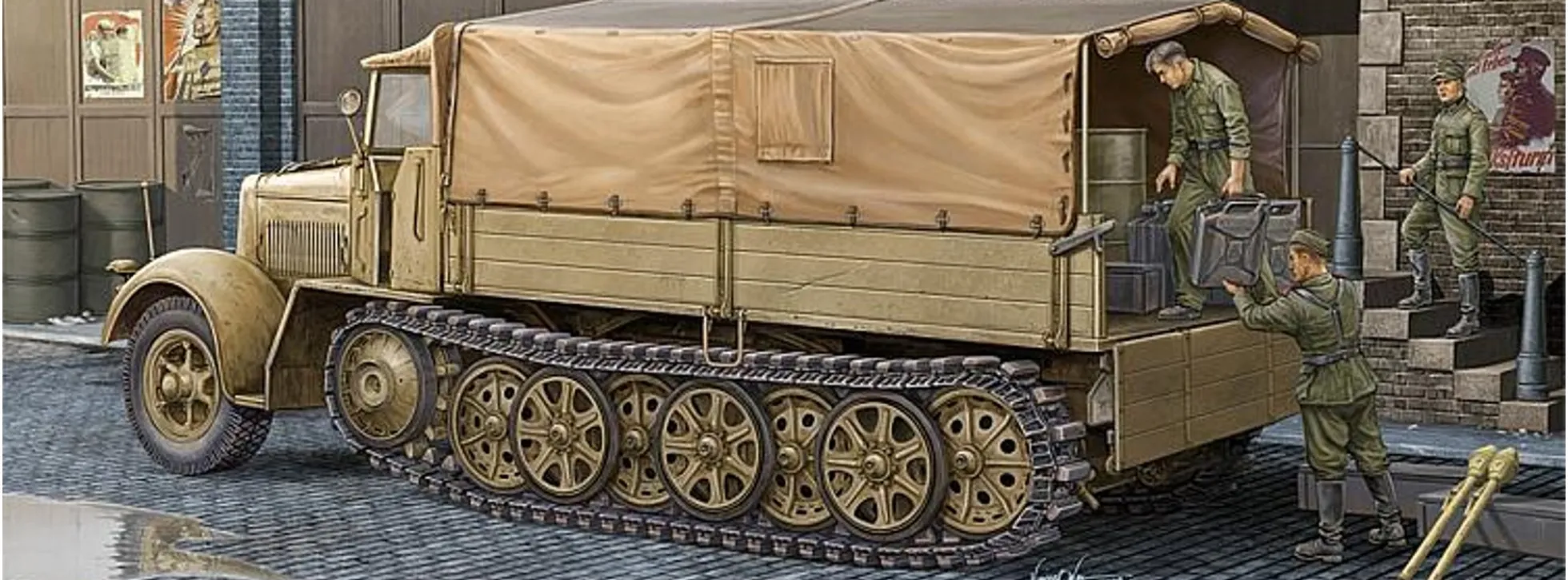 TRUMPETER 01507 Sd.Kfz.7 Mittlerer Zugkraftwagen | Militär Bausatz 1:35