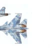 TRUMPETER 756230 Sukhoi Su-33UB Flanker 6 Stück für Flugzeugträger Bausatz 1:350