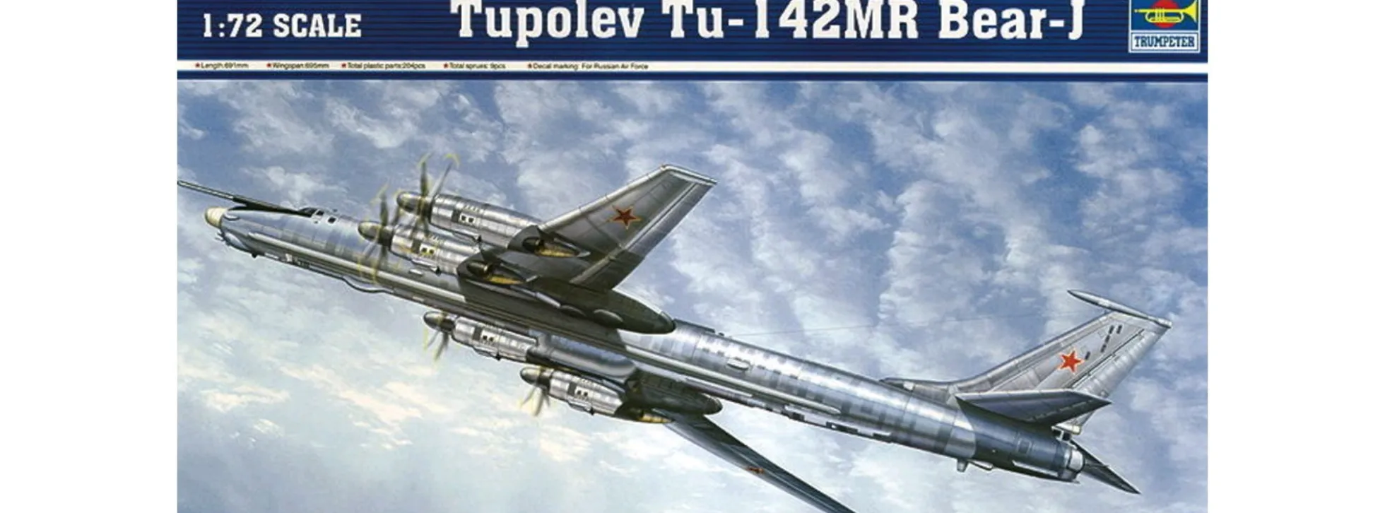TRUMPETER 01609 Tupolev Tu-142MR Bear-J | Flugzeug Bausatz 1:72
