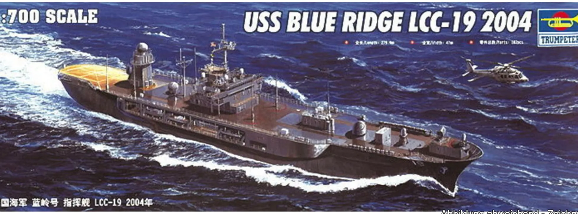 TRUMPETER 05717 USS Blue Ridge LCC-19 2004 | Schiff Bausatz 1:700