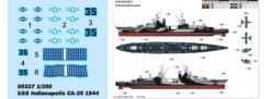 TRUMPETER 05327 USS Indianapolis CA-35 1944 | Schiffsmodell Bausatz 1:350