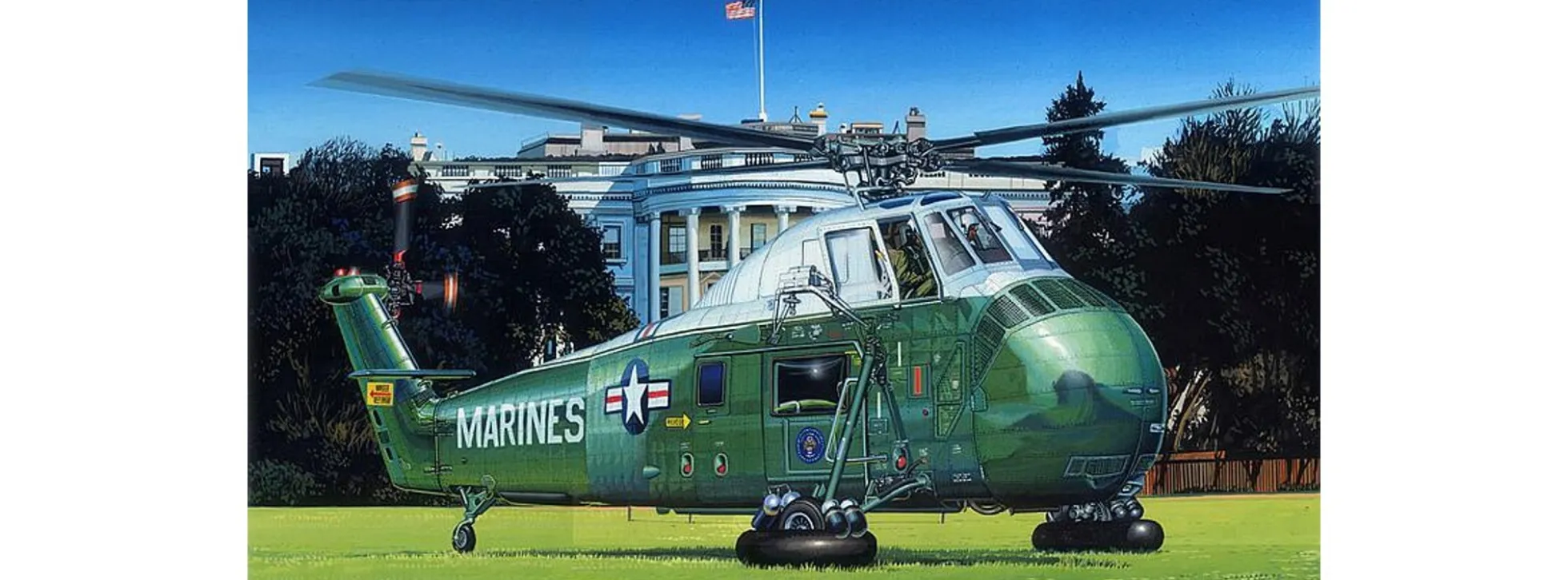 TRUMPETER 02885 VH-34D Marine One | Hubschrauber Bausatz 1:48