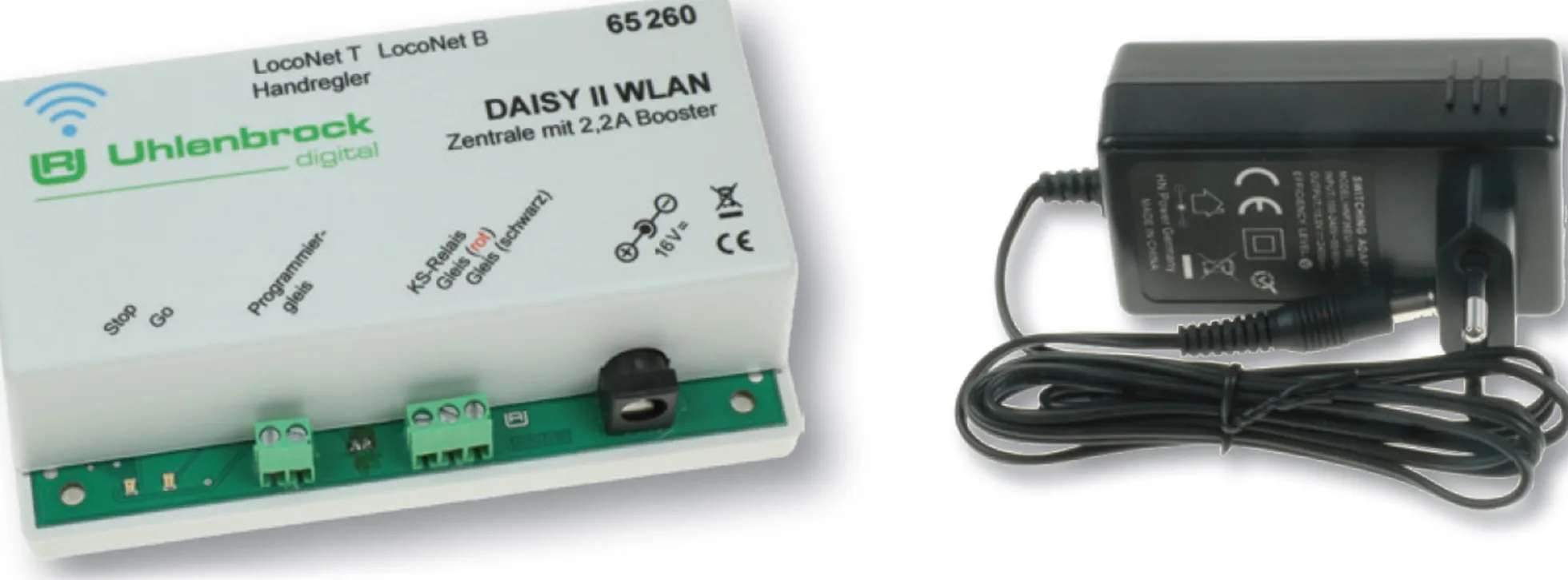 Uhlenbrock 65260 DAISY II WLAN-Digital-Zentrale | mit Netzteil