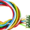 Uhlenbrock 73700 Mini-Funktionsdecoder mit Anschlusslitzen | 9,5 x 7,8 x 2,4 mm | DCC/MM | Spur N/TT