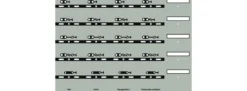 Uhlenbrock 69093 Track-Control Symbolfolie | Signalsymbole | Zubehör