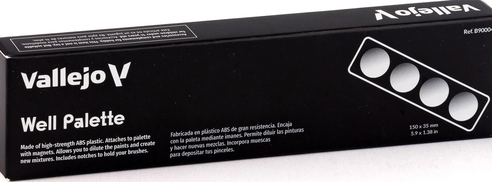 VALLEJO B90004 Farbpalette mit 5 Feldern | Modellbau-Zubehör