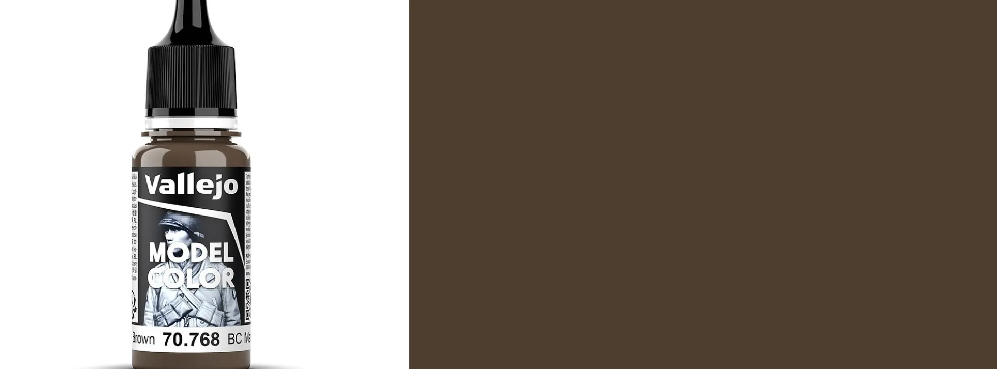 VALLEJO 70.768 Model Color BC Dunkelbraun | Inhalt 18 ml | Streichfarbe