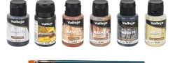 VALLEJO 70.679 Patina-Set Industrie | 6 x 18 ml | inkl. Pinsel