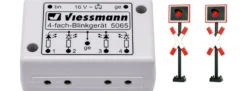 Viessmann 5060 Andreaskreuze 2 Stück mit Blinkgeber Spur H0