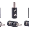 Viessmann 6877 Querlochstecker | 2,5 mm - alte Generation | Schwarz | 10 Stück