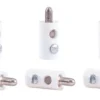 Viessmann 6878 Querlochstecker | 2,5 mm - alte Generation | Weiss | 10 Stück