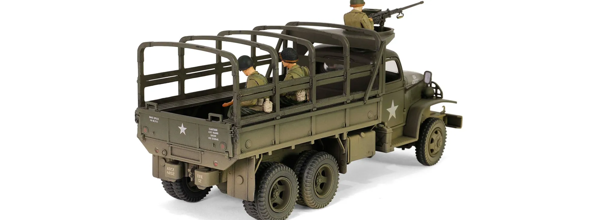 WALTERSONS 10064 US GMC CCKW 353B Cargo Truck Infanterie Division | Militärmodell 1:32